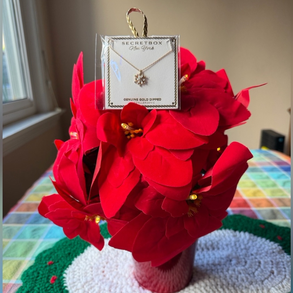 ❄️GOLD DIPPED SNOWFLAKE NECKLACE  ❄️ NWT ❄️